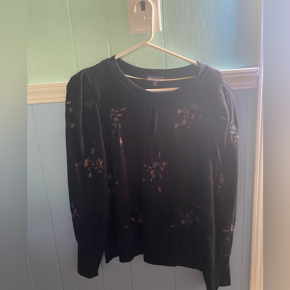 Flower long sleeve sweatshirt